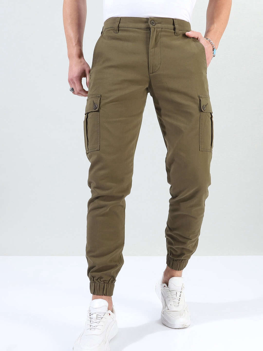 Shop Men Solid Trouser Online.