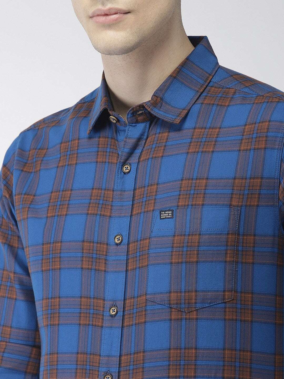 Shop Men Check Casual Shirt Online.