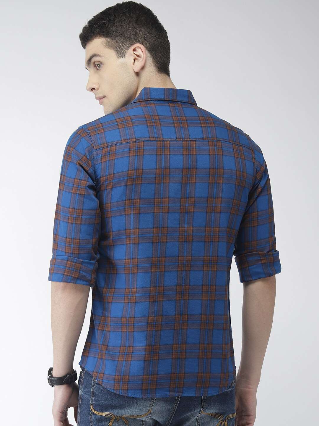 Shop Men Check Casual Shirt Online.