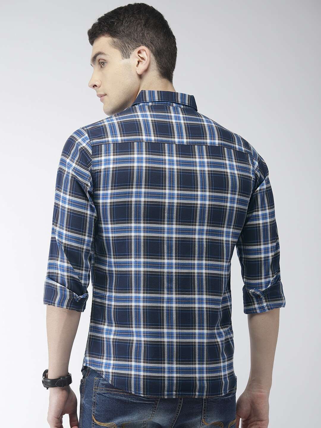 Shop Men Check Casual Shirt Online.