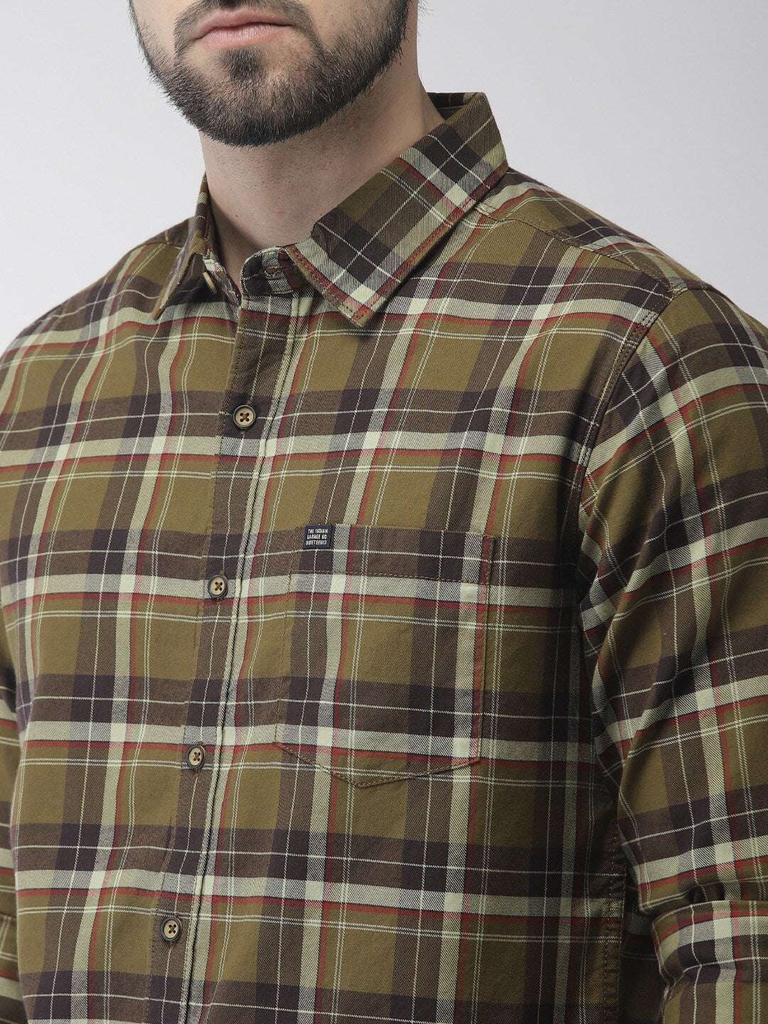 Shop Men Check Casual Shirt Online.