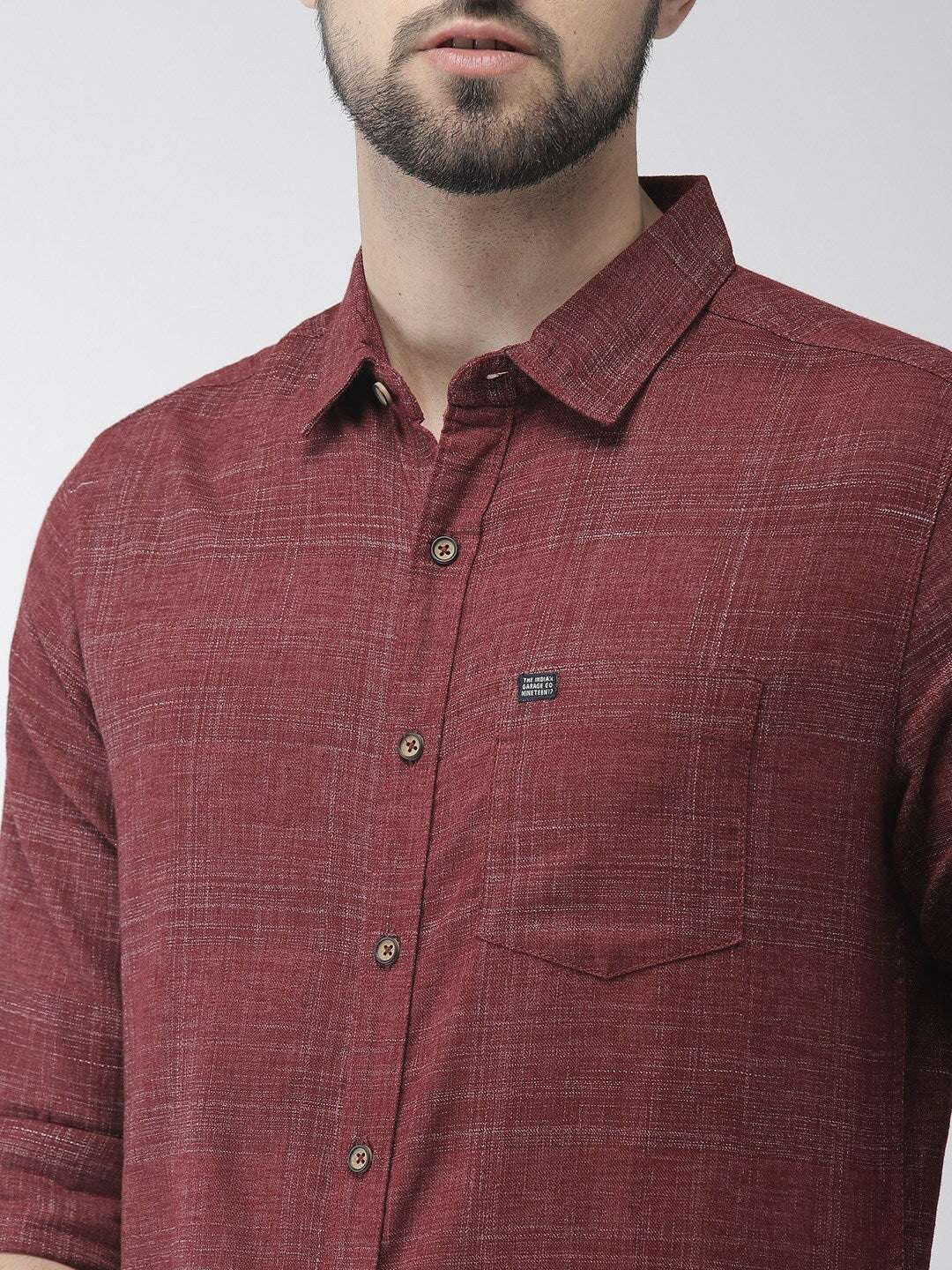 Shop Men Check Casual Shirt Online.