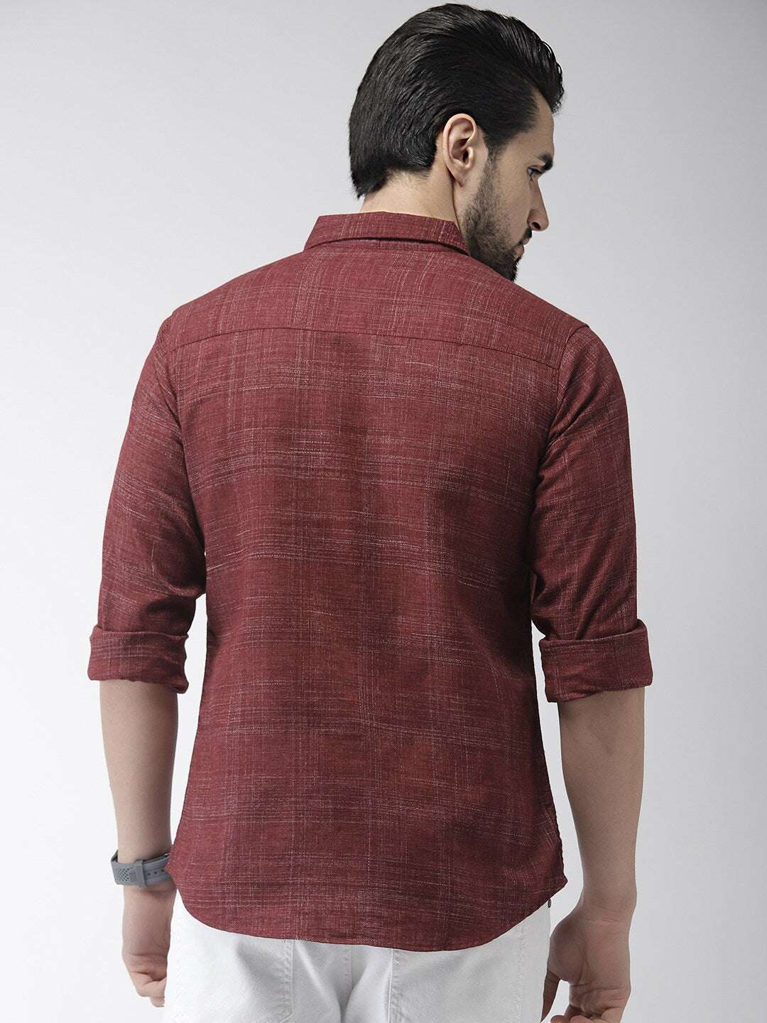 Shop Men Check Casual Shirt Online.