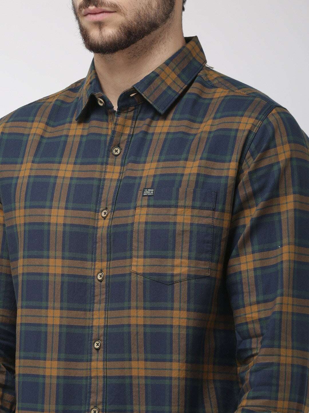 Shop Men Check Casual Shirt Online.