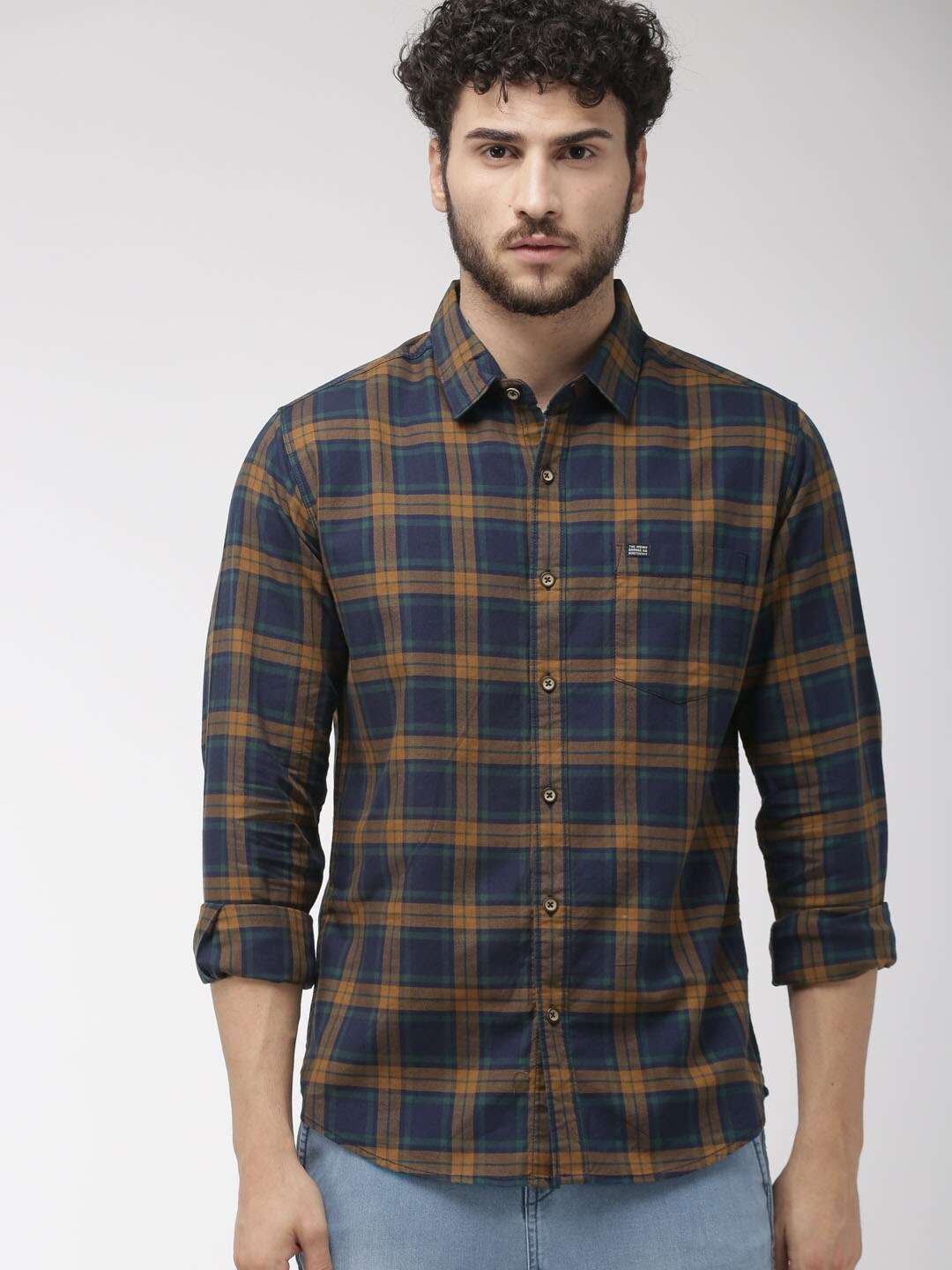 Shop Men Check Casual Shirt Online.