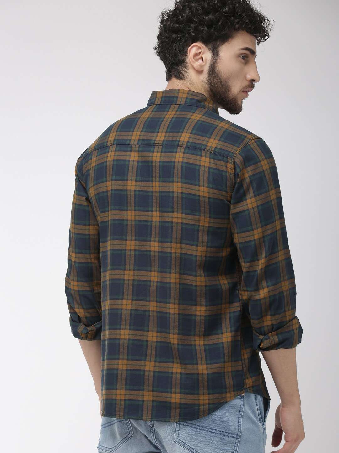 Shop Men Check Casual Shirt Online.