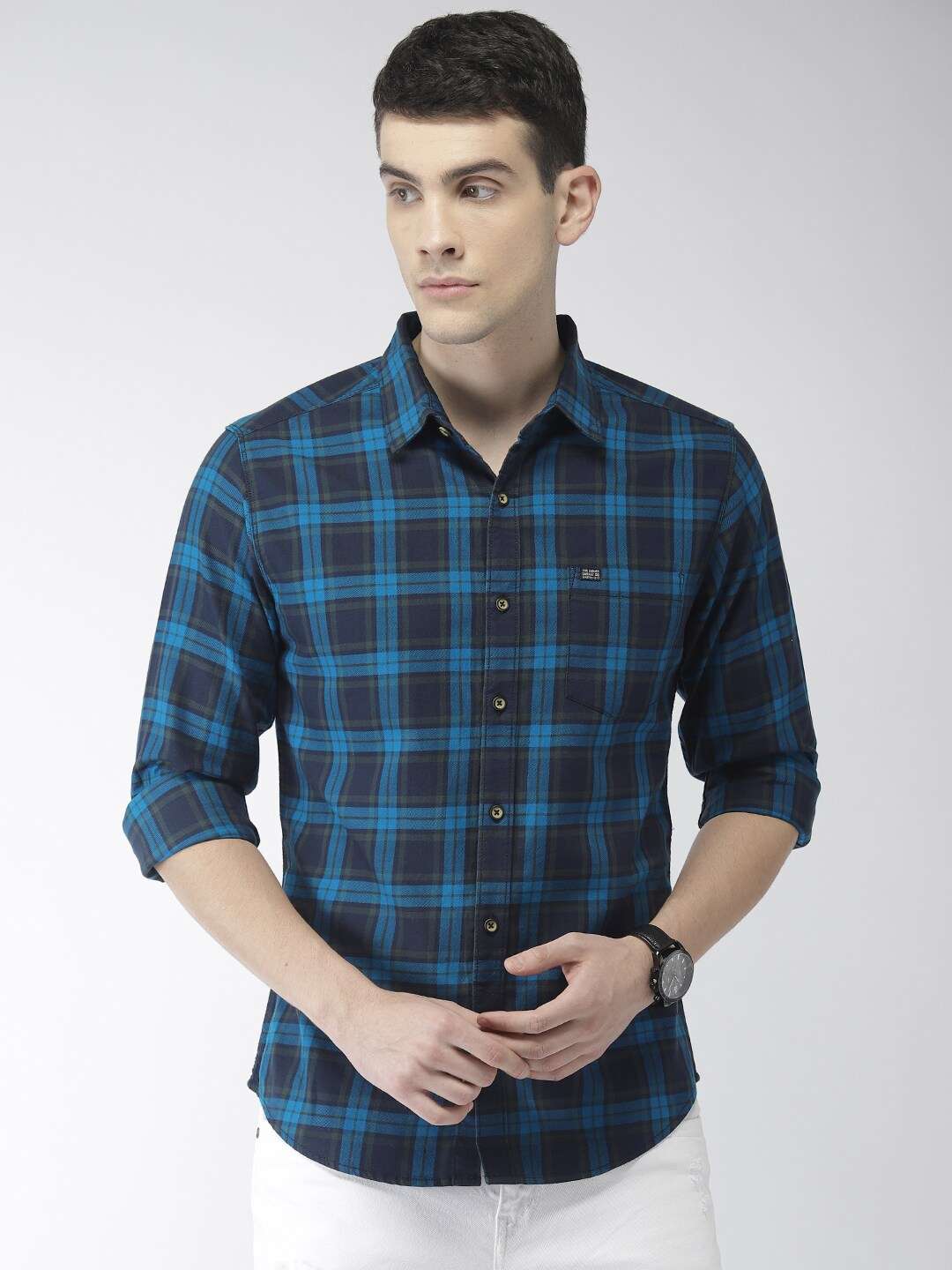 Shop Men Check Casual Shirt Online.