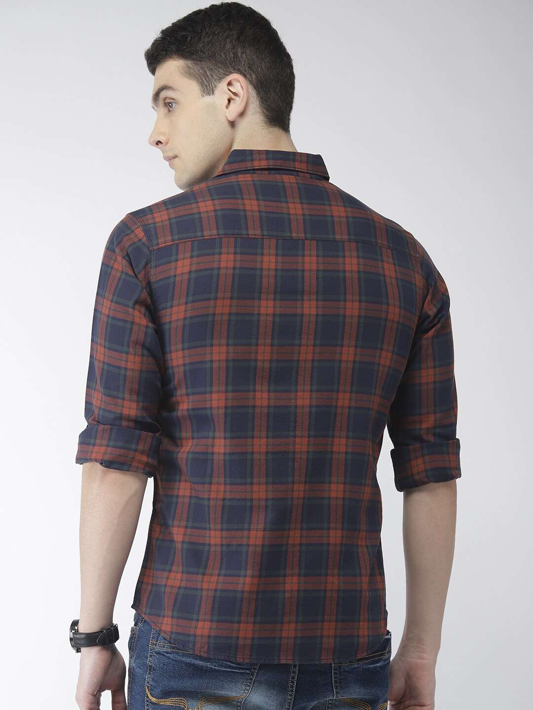 Shop Men Check Casual Shirt Online.