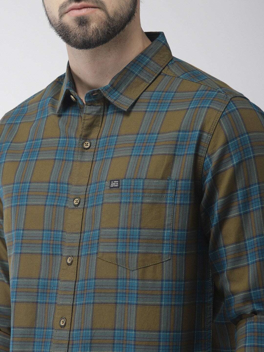 Shop Men Check Casual Shirt Online.