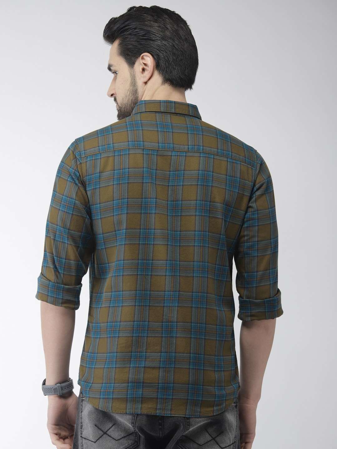 Shop Men Check Casual Shirt Online.