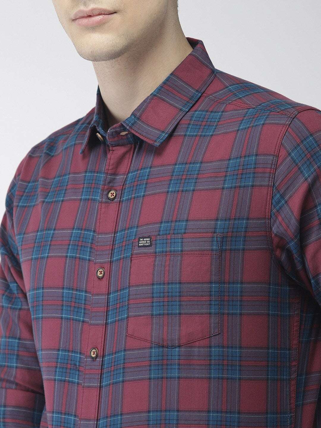 Shop Men Check Casual Shirt Online.