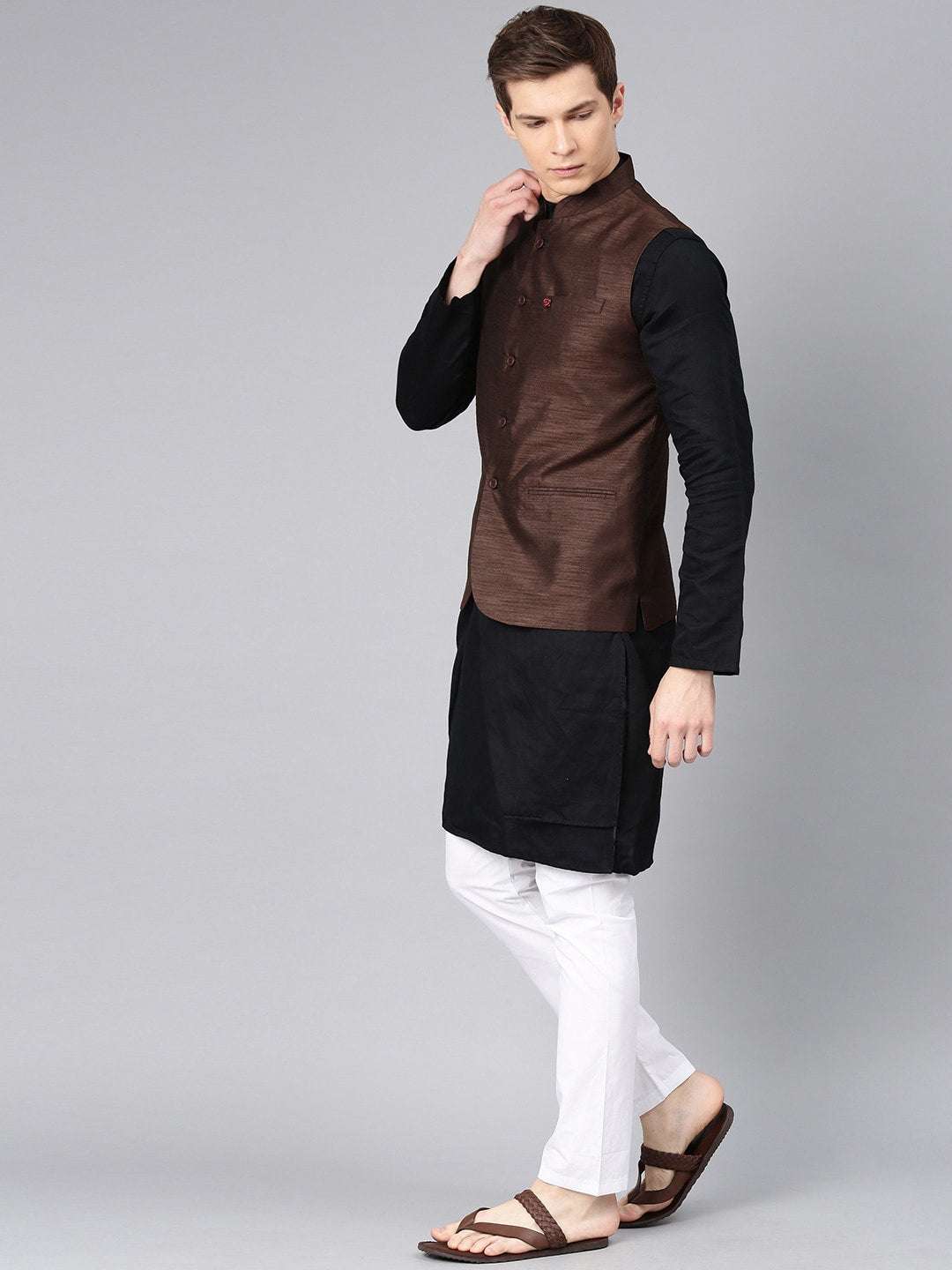 Shop Men Nehru Waistcoat Online.