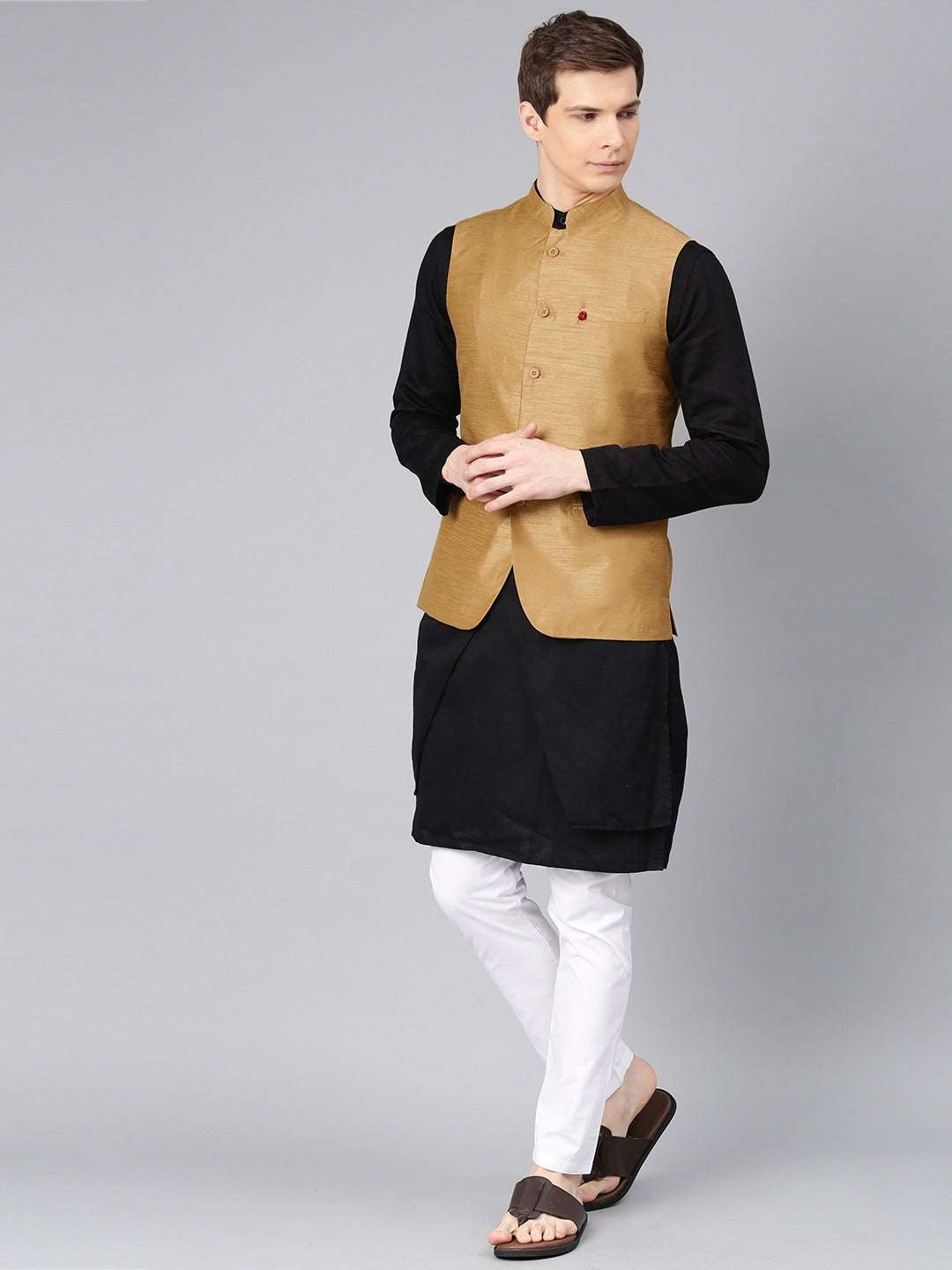 Shop Men Nehru Waistcoat Online.