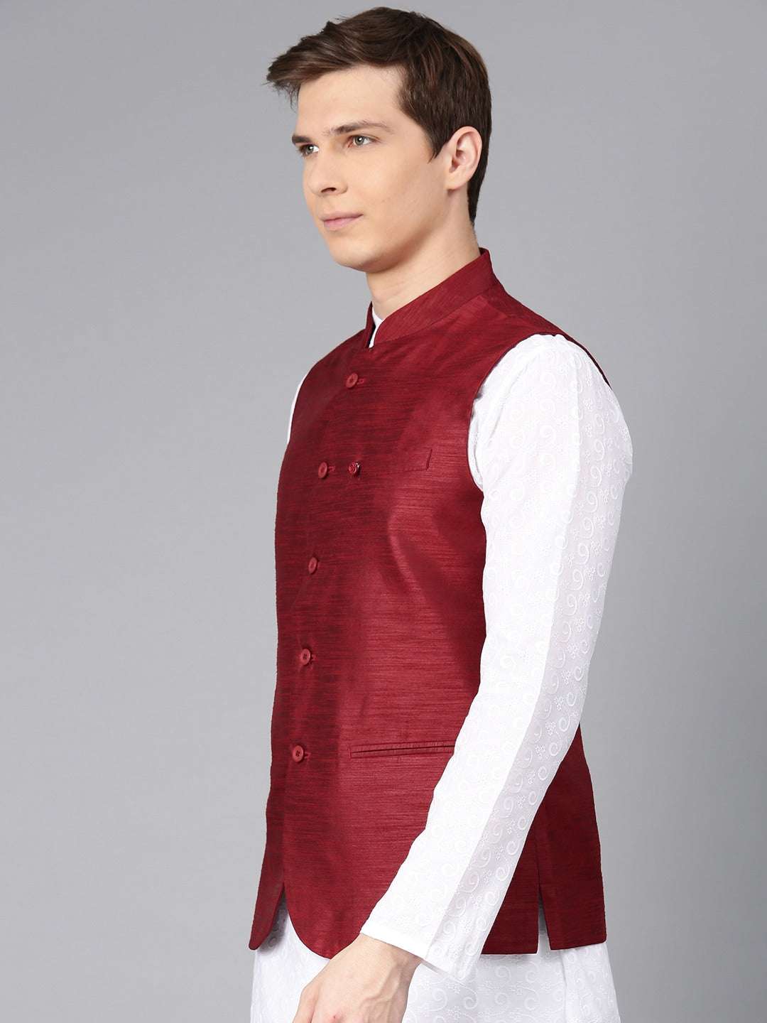 Shop Men Nehru Waistcoat Online.