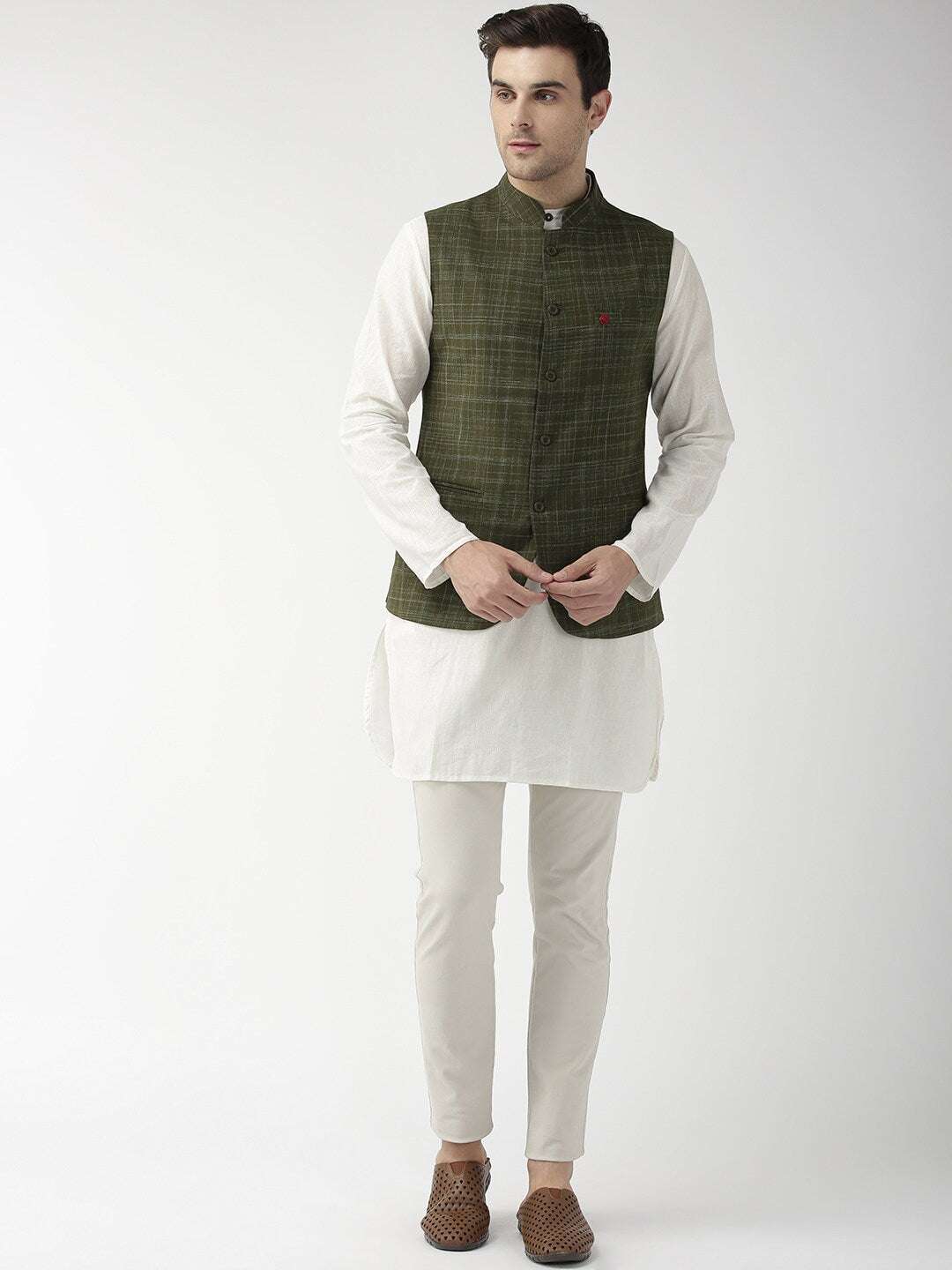 Shop Men Nehru Waistcoat Online.