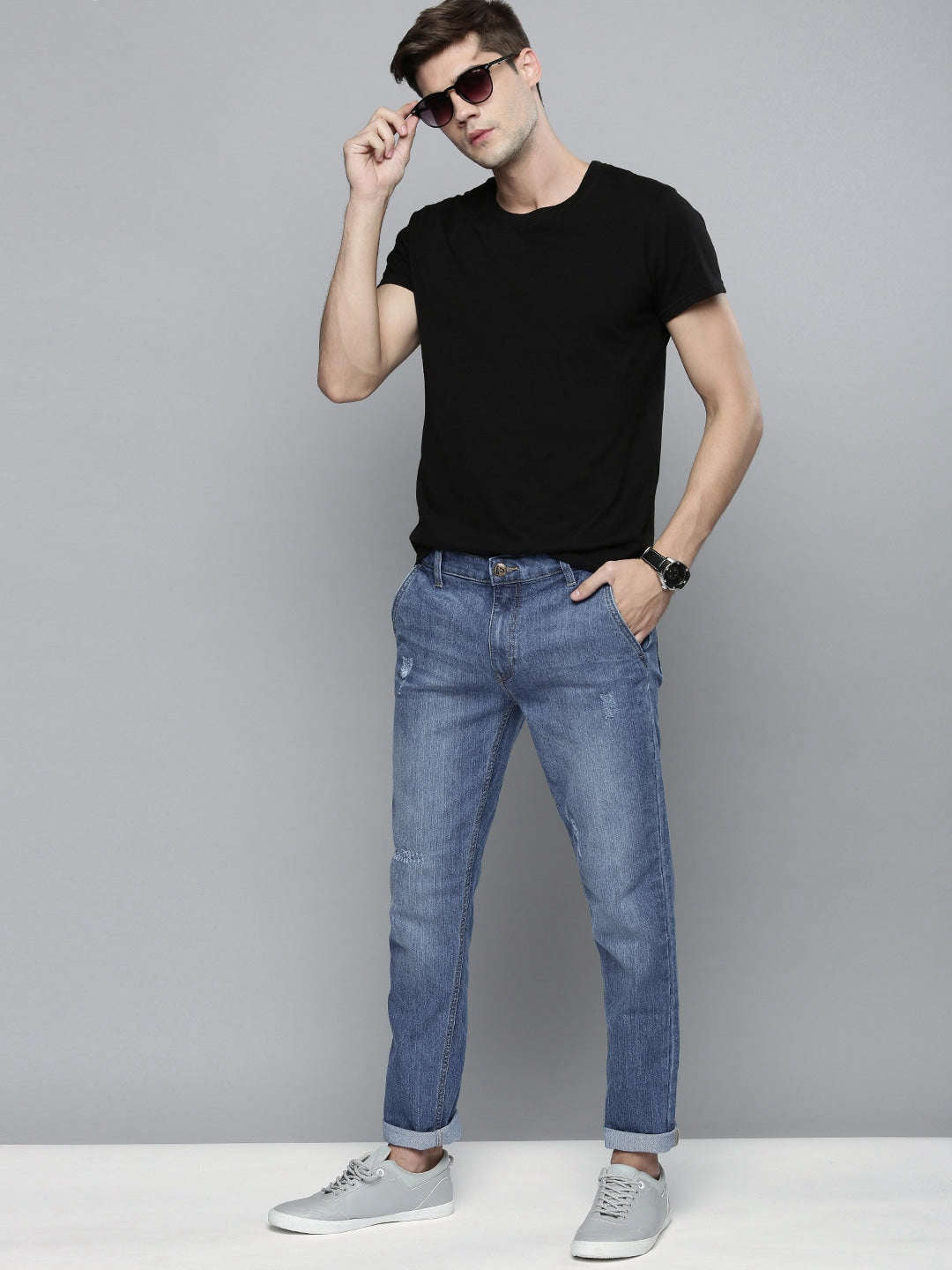 Shop Men Solid Jeans Online.