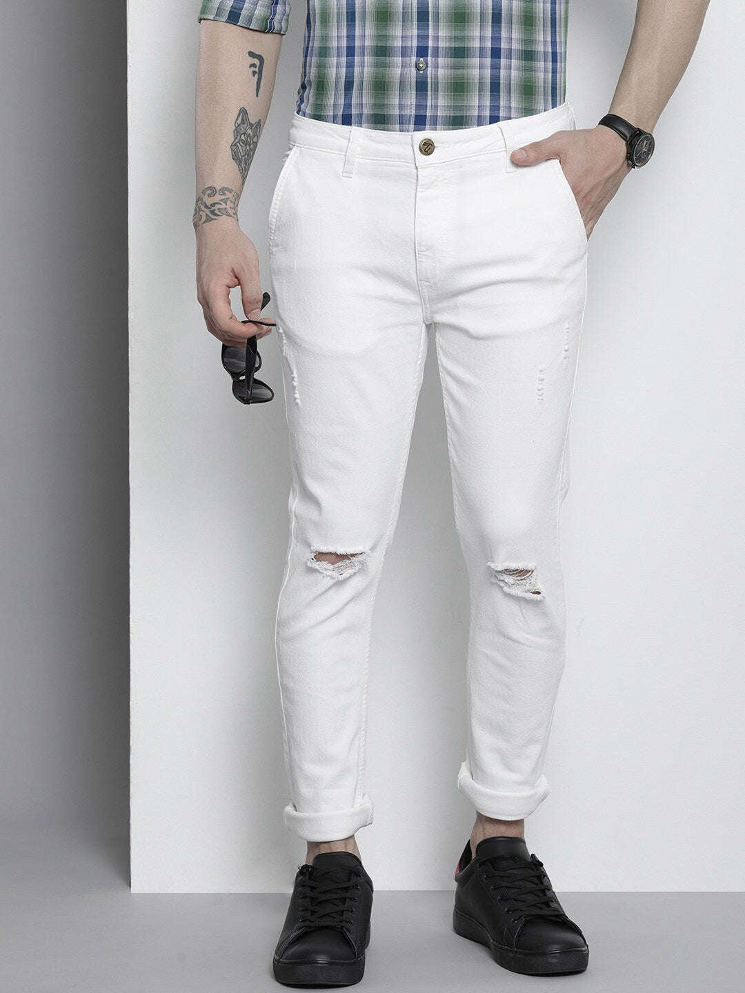 Shop Men Solid Jeans Online.