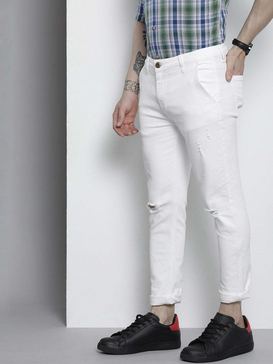 Shop Men Solid Jeans Online.