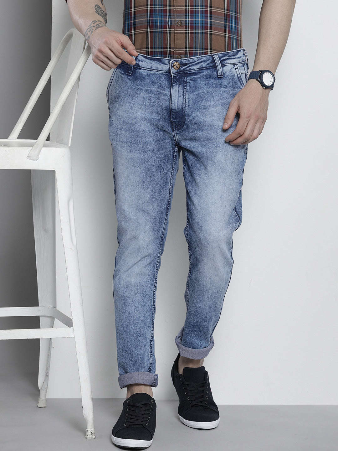 Shop Men Solid Jeans Online.