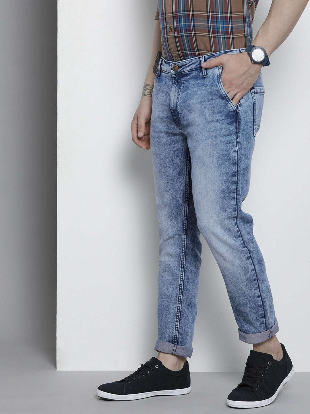 Shop Men Solid Jeans Online.