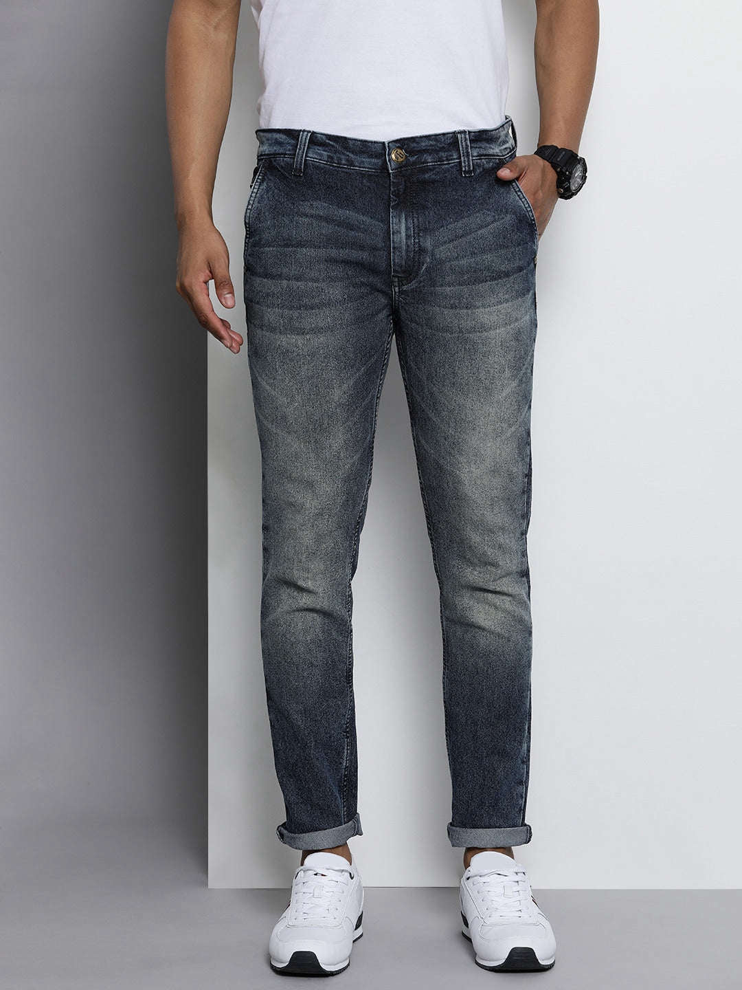 Shop Men Solid Jeans Online.