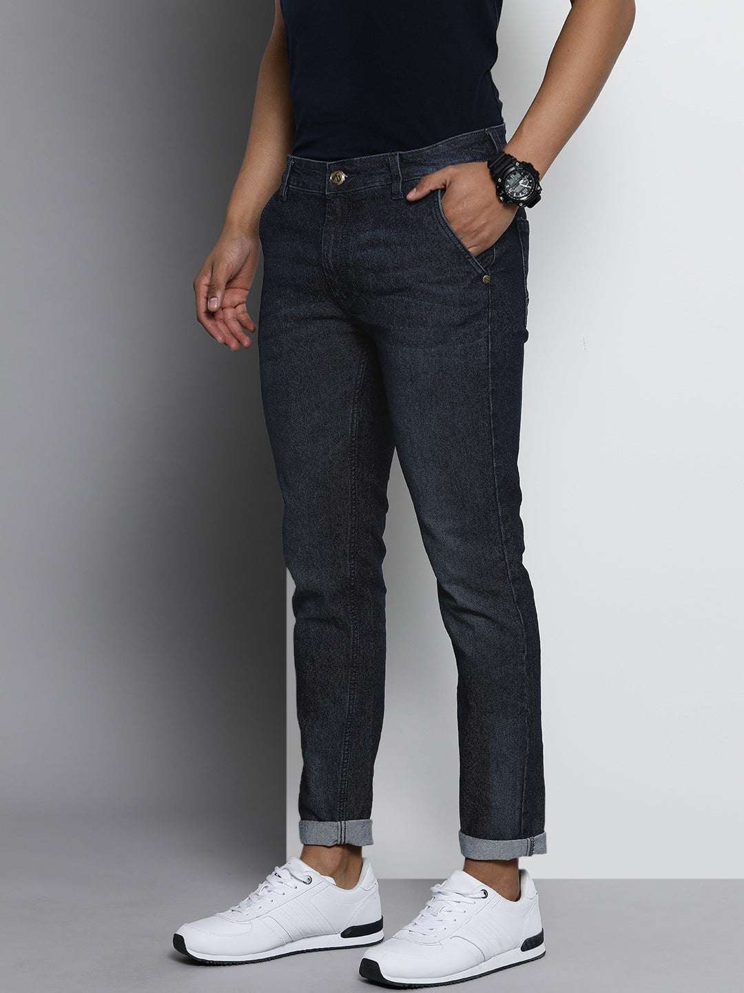 Shop Men Solid Jeans Online.