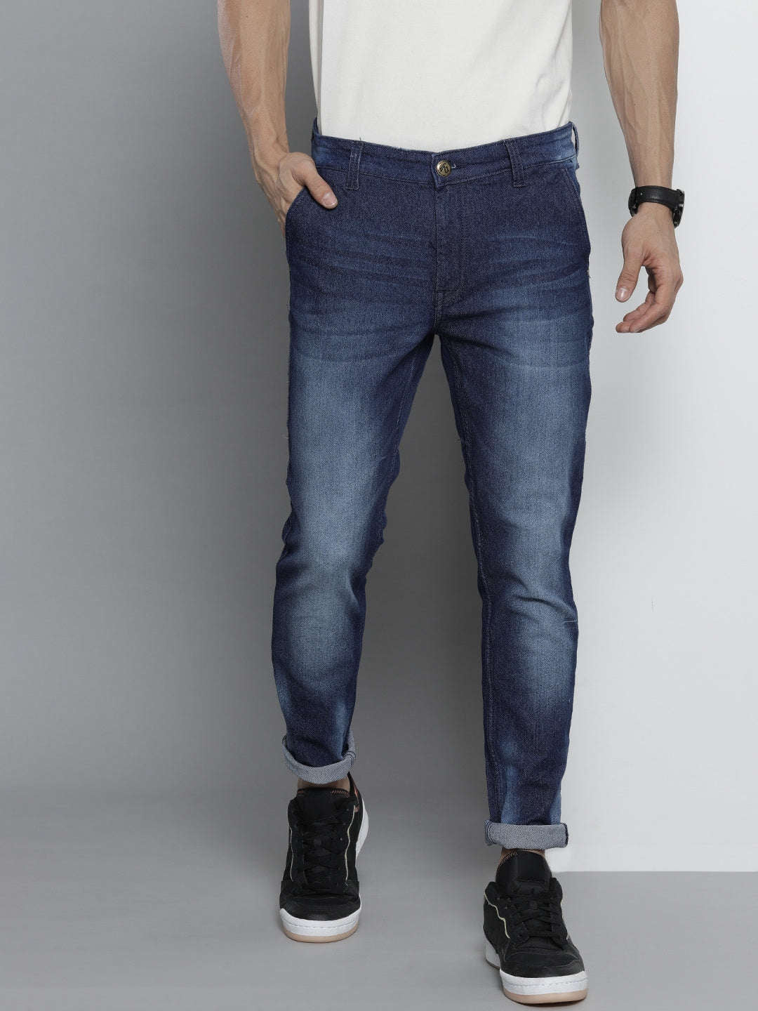 Shop Men Solid Jeans Online.