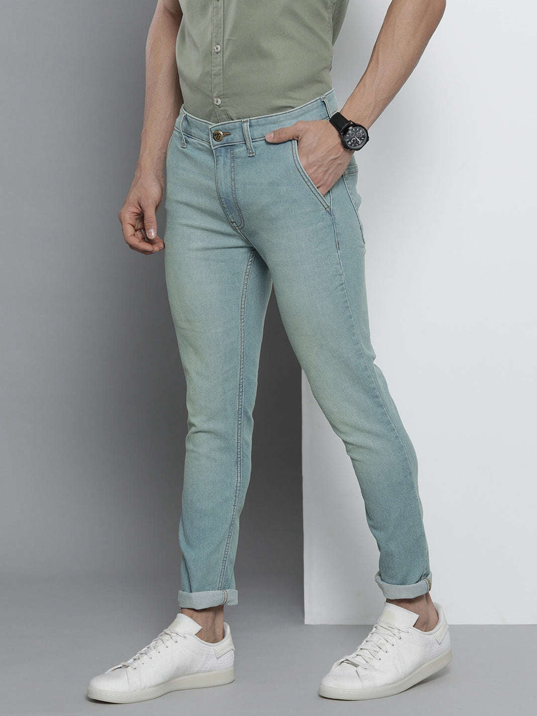 Shop Men Solid Jeans Online.