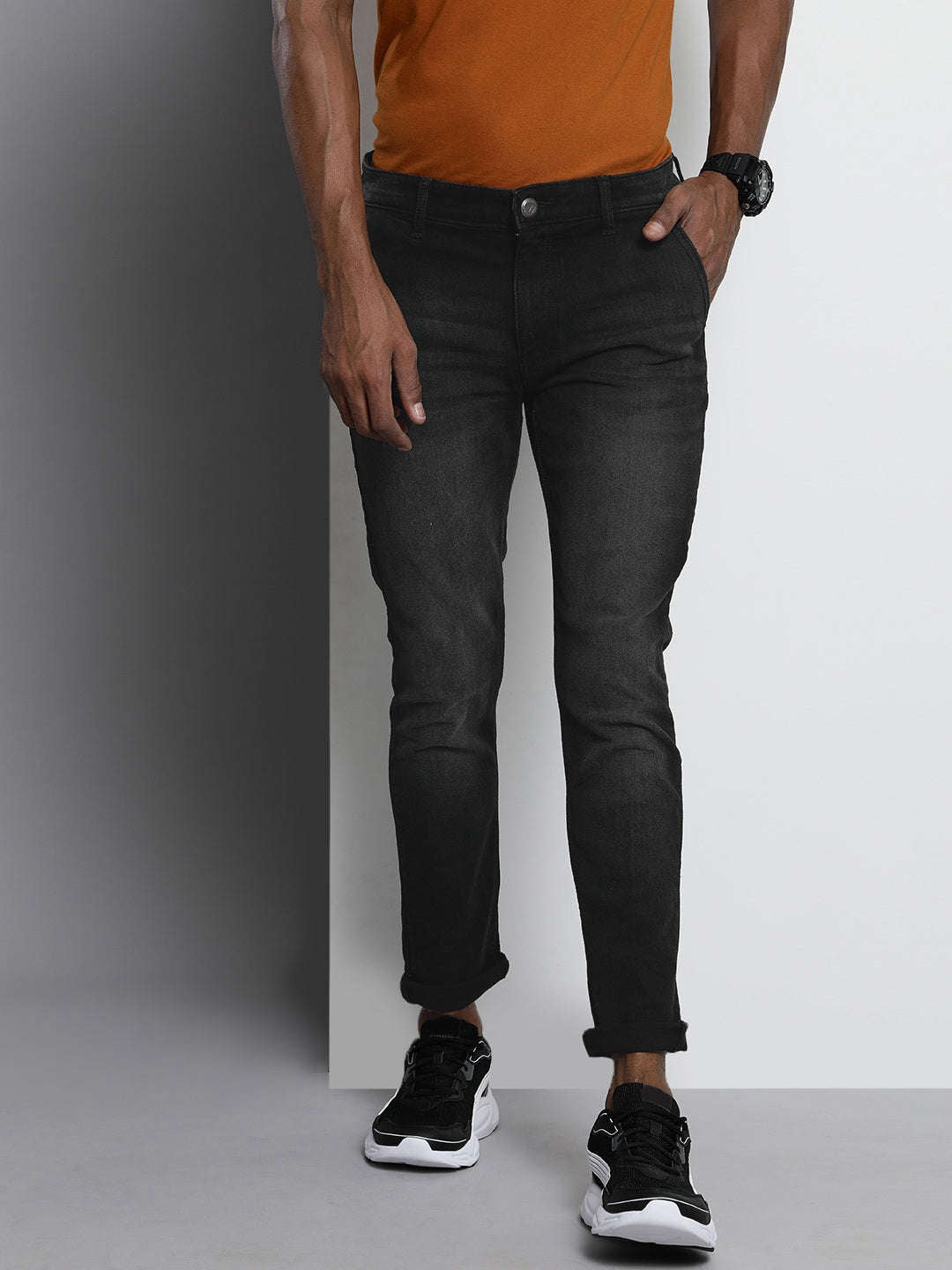 Shop Men Solid Jeans Online.