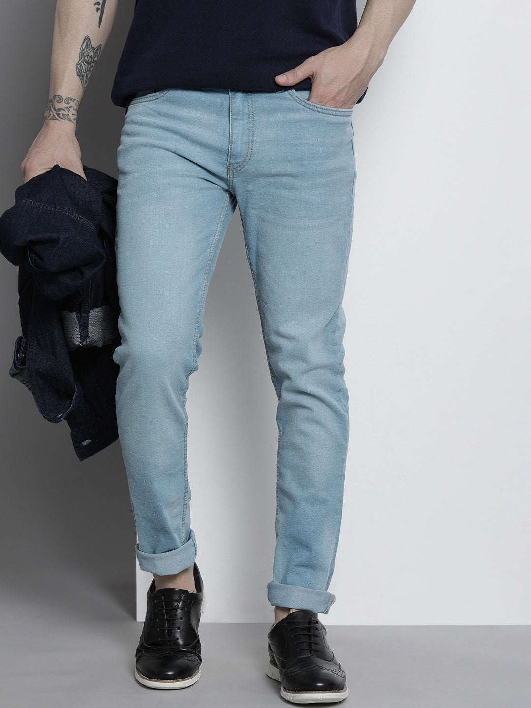 Shop Men Solid Jeans Online.