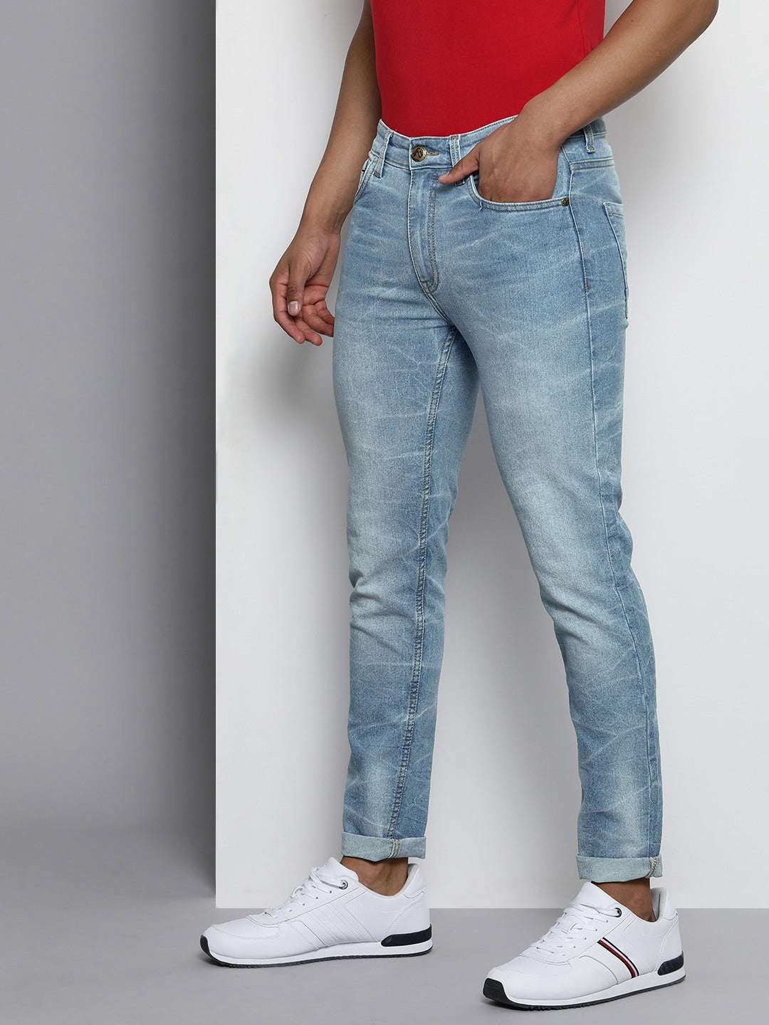 Shop Men Solid Jeans Online.