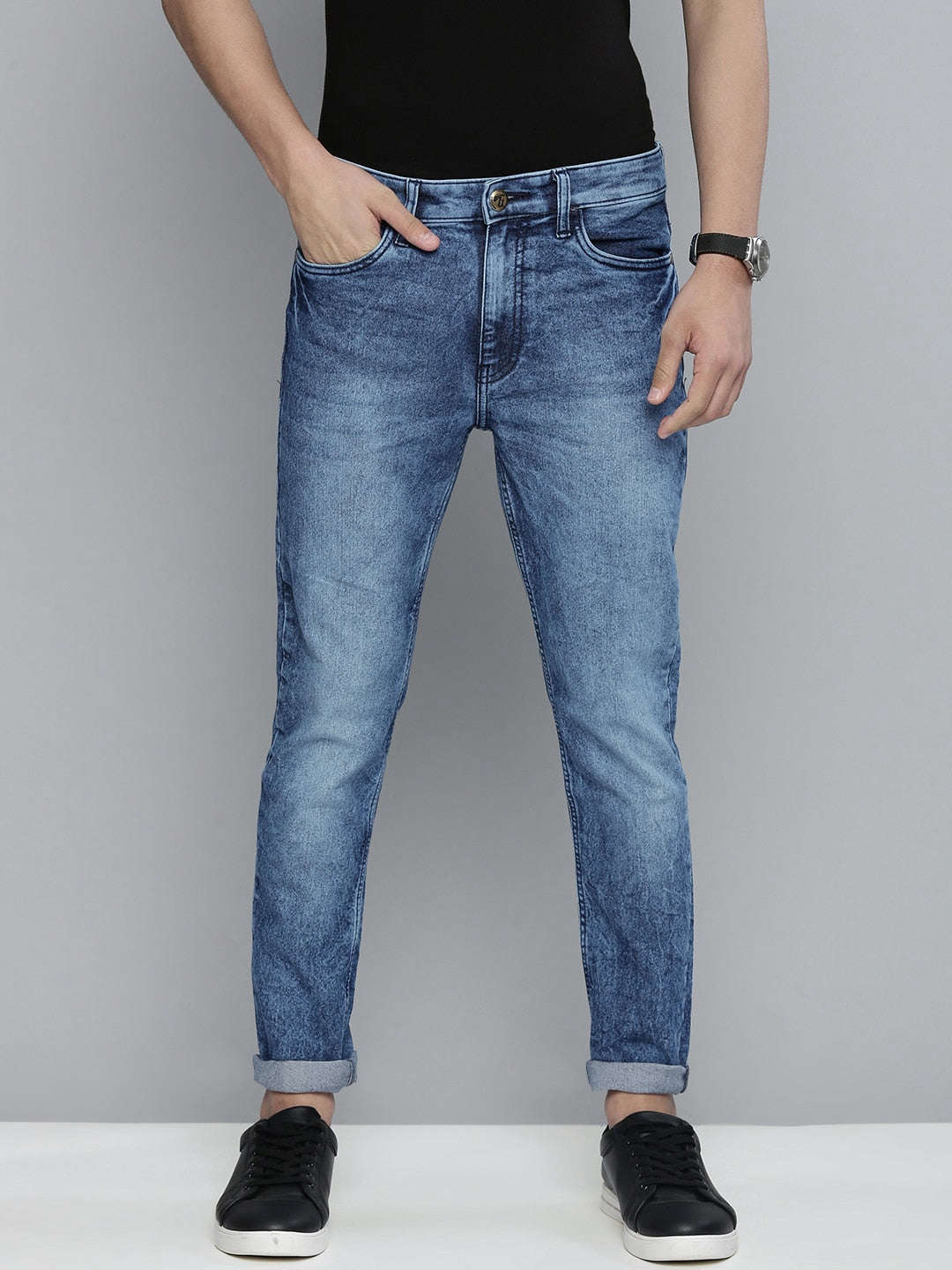 Shop Men Solid Jeans Online.