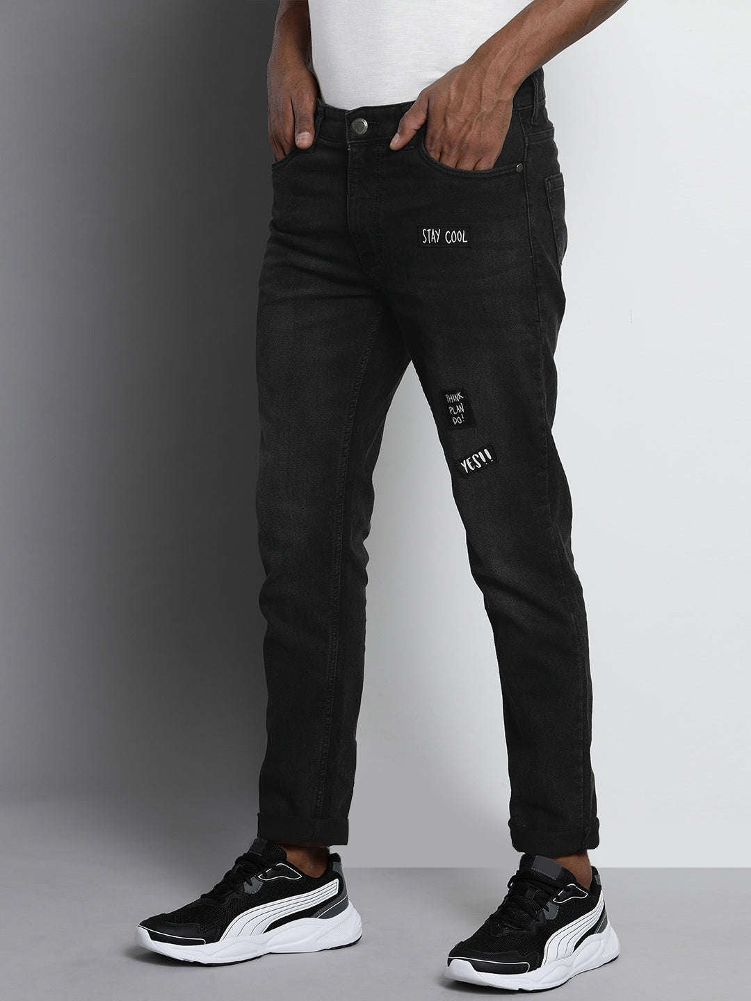 Shop Men Solid Jeans Online.