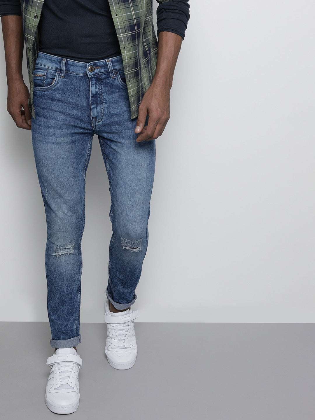 Shop Men Solid Jeans Online.