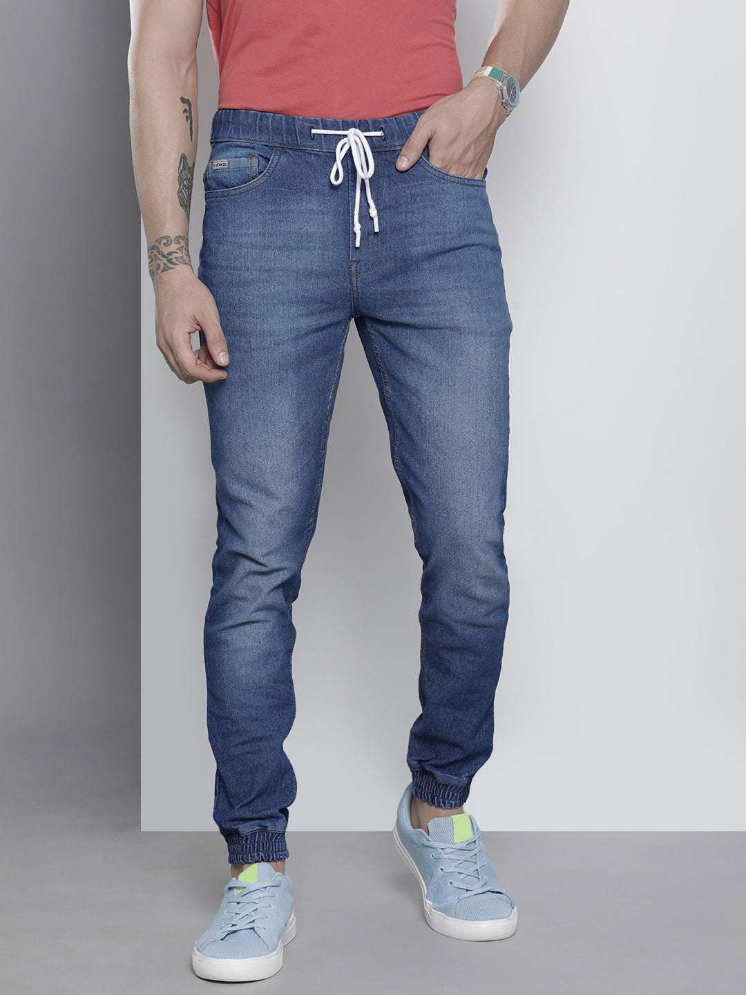 Shop Men Denim Jogger Online.