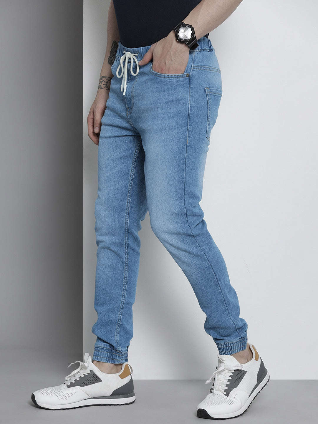 Shop Men Denim Jogger Online.