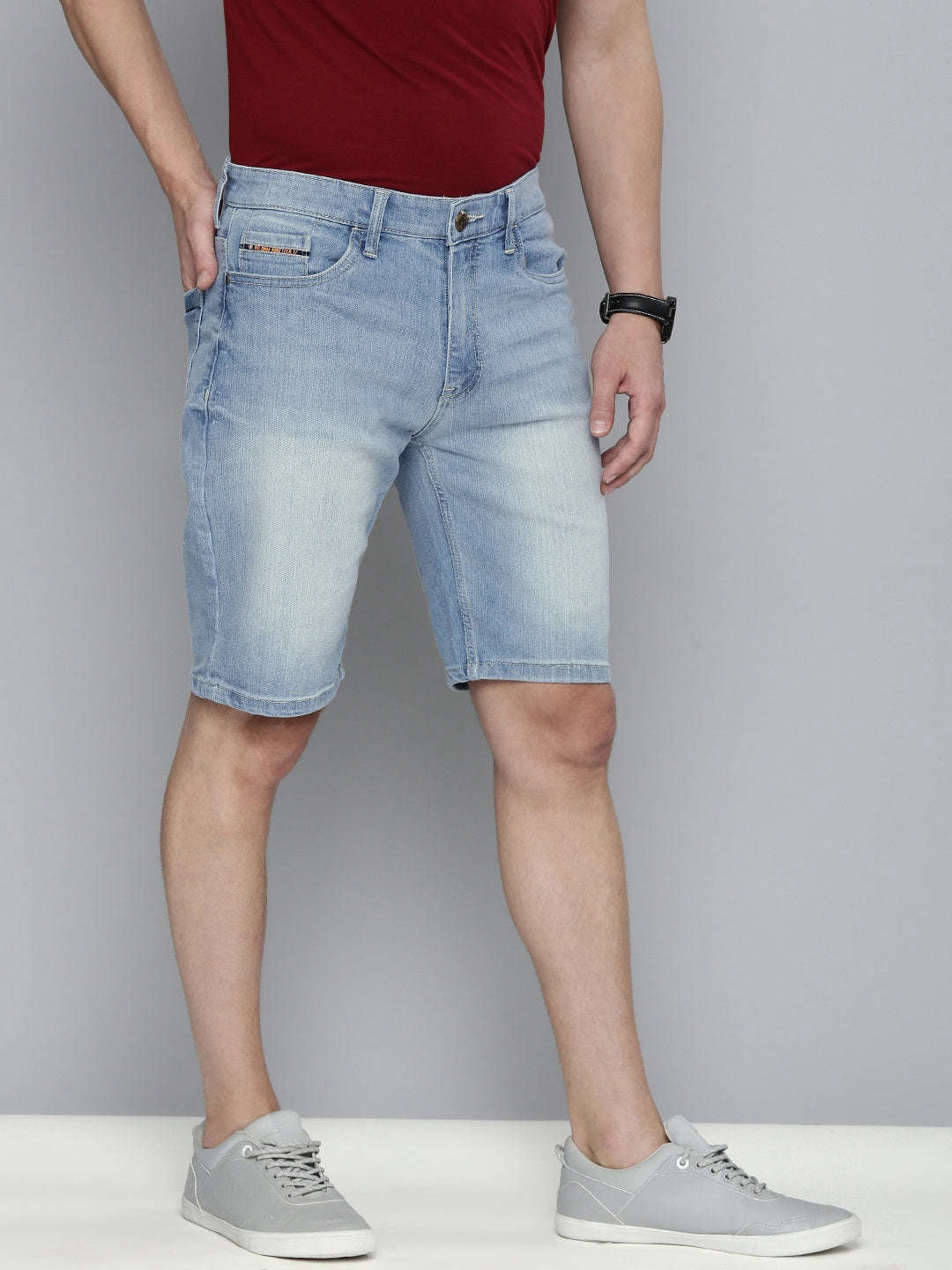 Shop Men Solid Shorts Online.