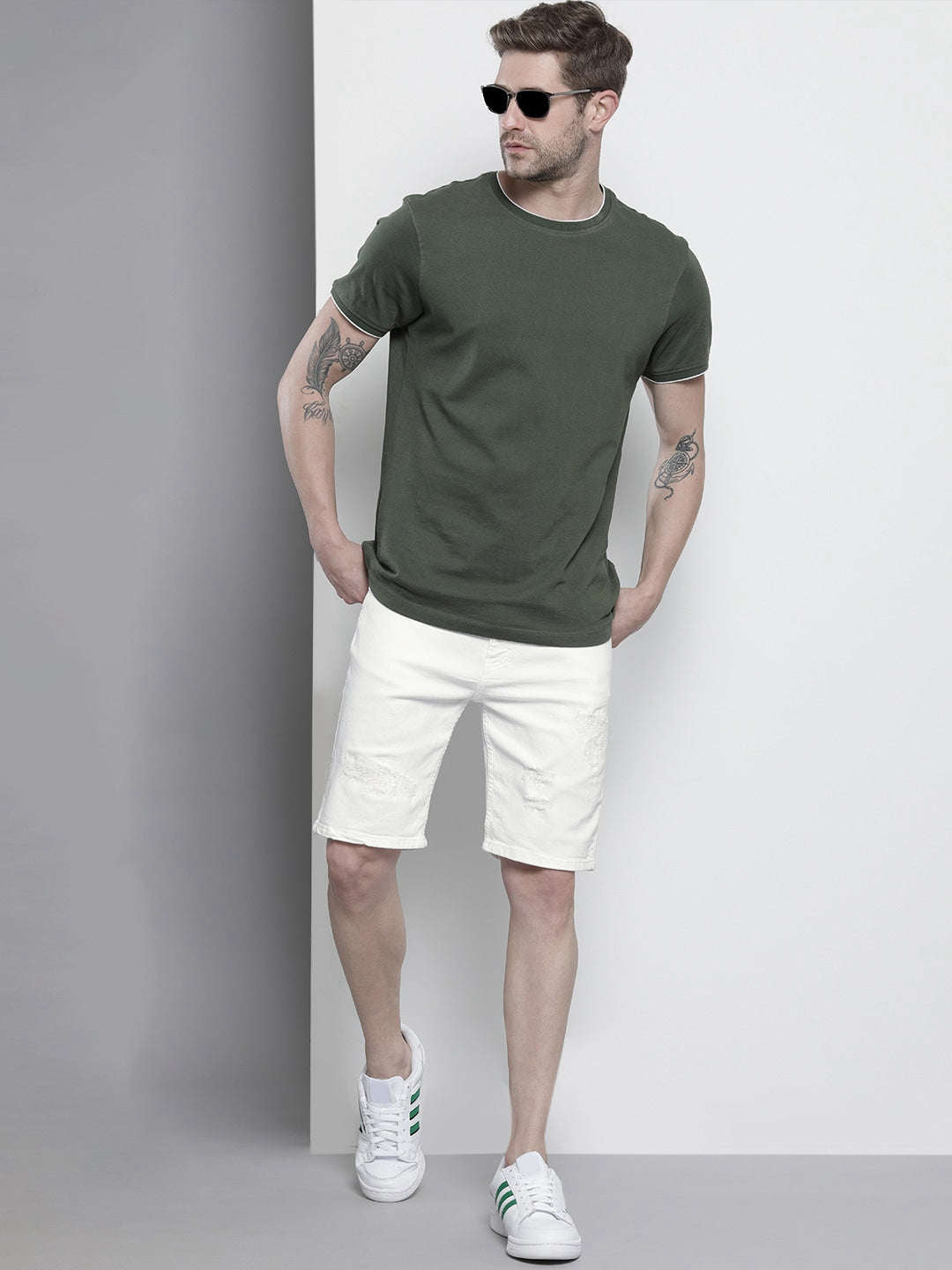 Shop Men Solid Shorts Online.