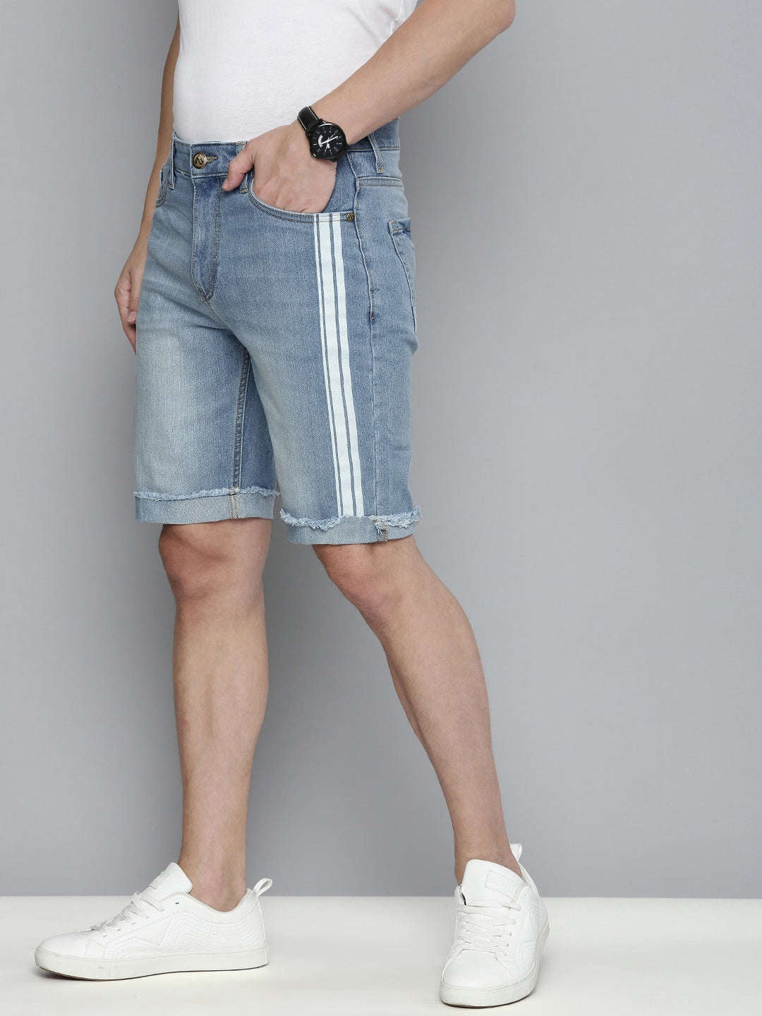 Shop Men Denim Shorts Online.