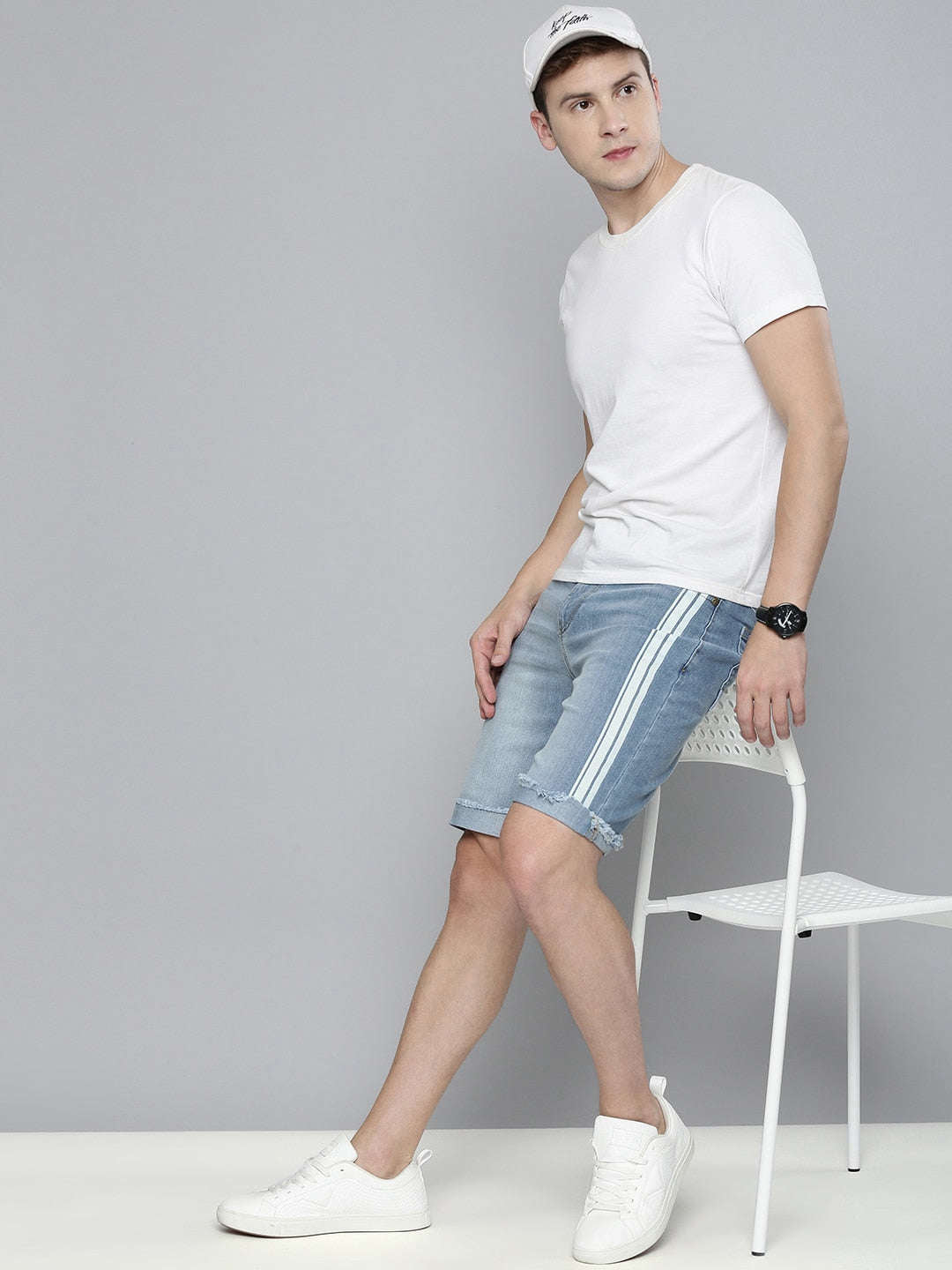 Shop Men Denim Shorts Online.