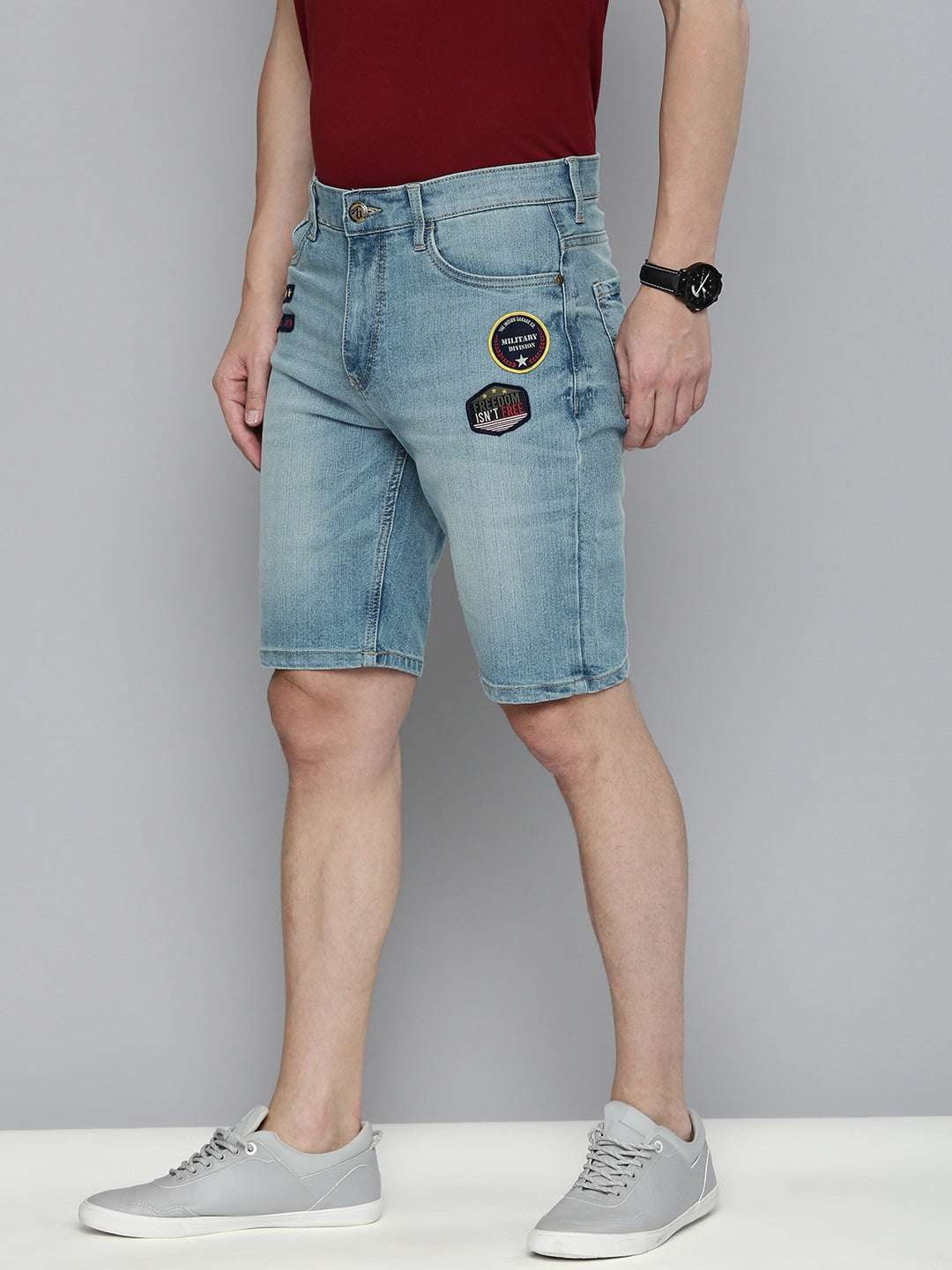 Shop Men Denim Shorts Online.