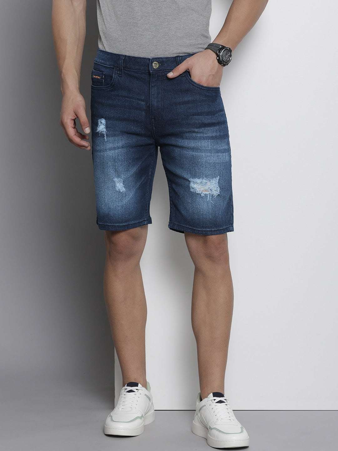 Shop Men Denim Shorts Online.