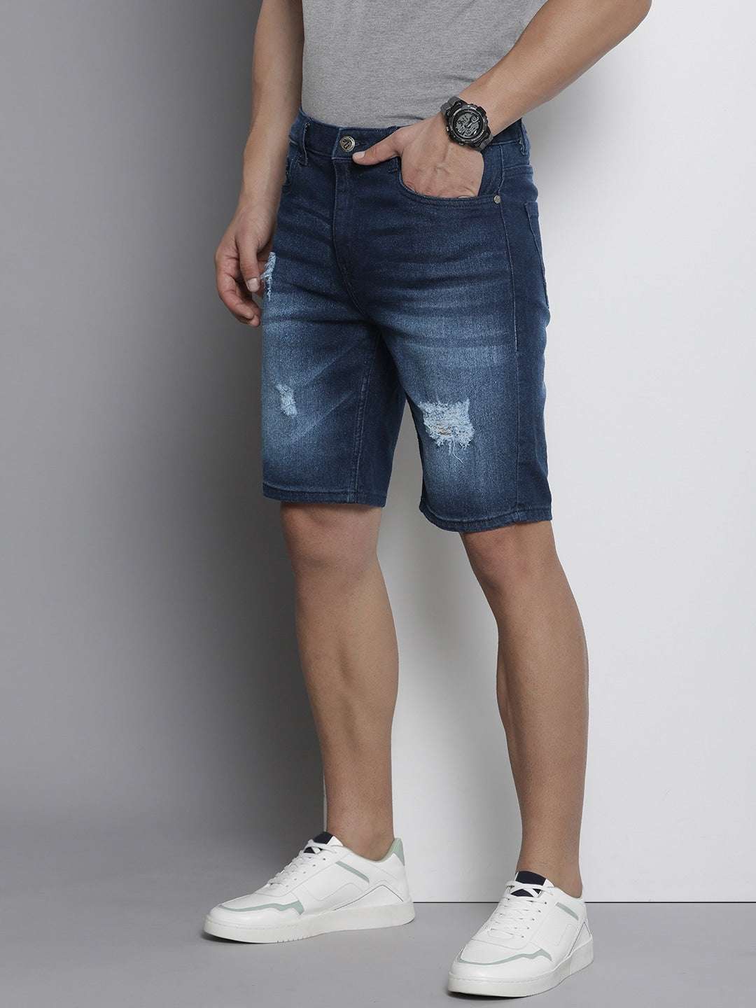 Shop Men Denim Shorts Online.