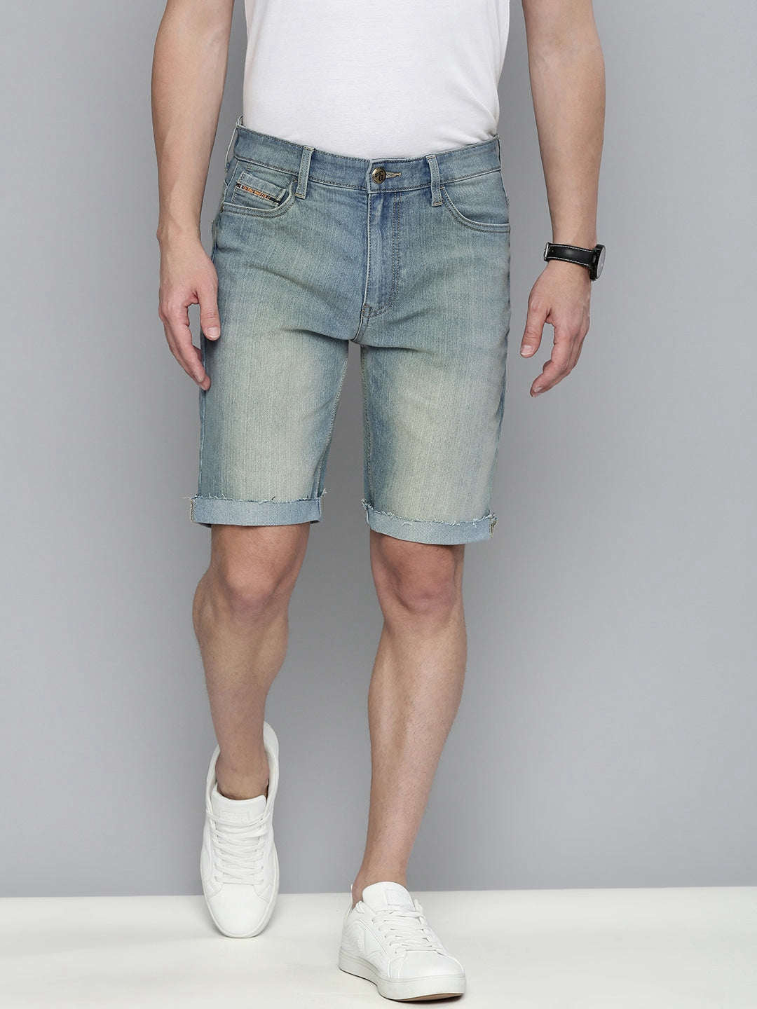 Shop Men Denim Shorts Online.