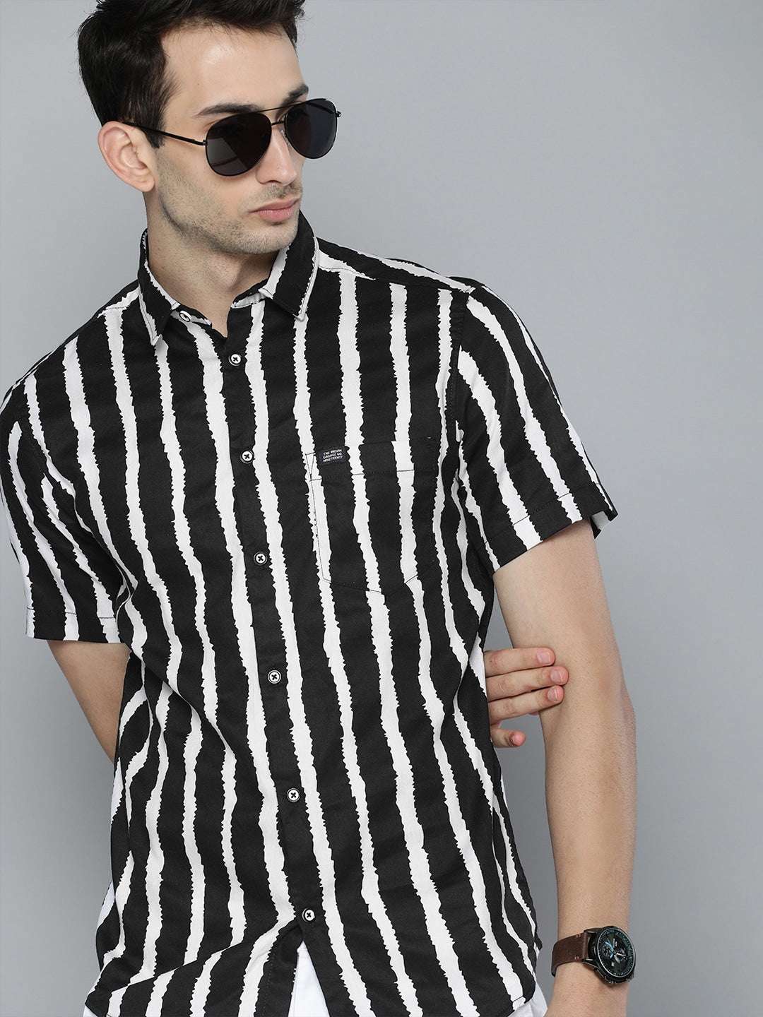 Shop Men Striped Shirt Online.