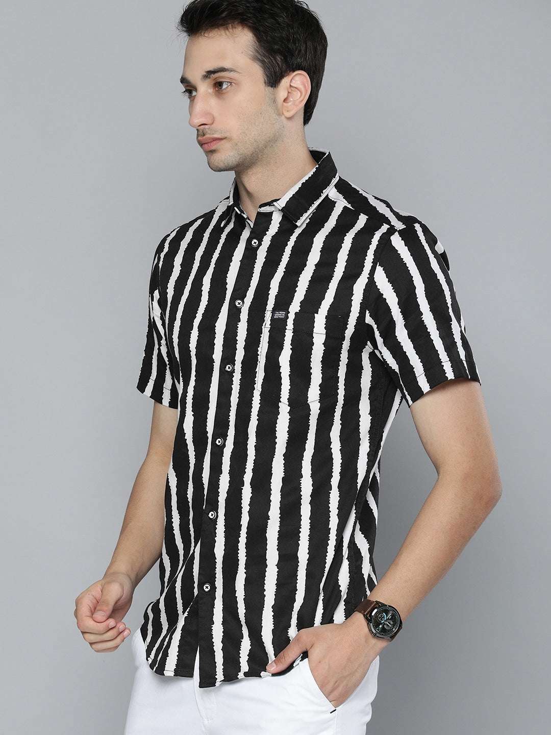 Shop Men Striped Shirt Online.