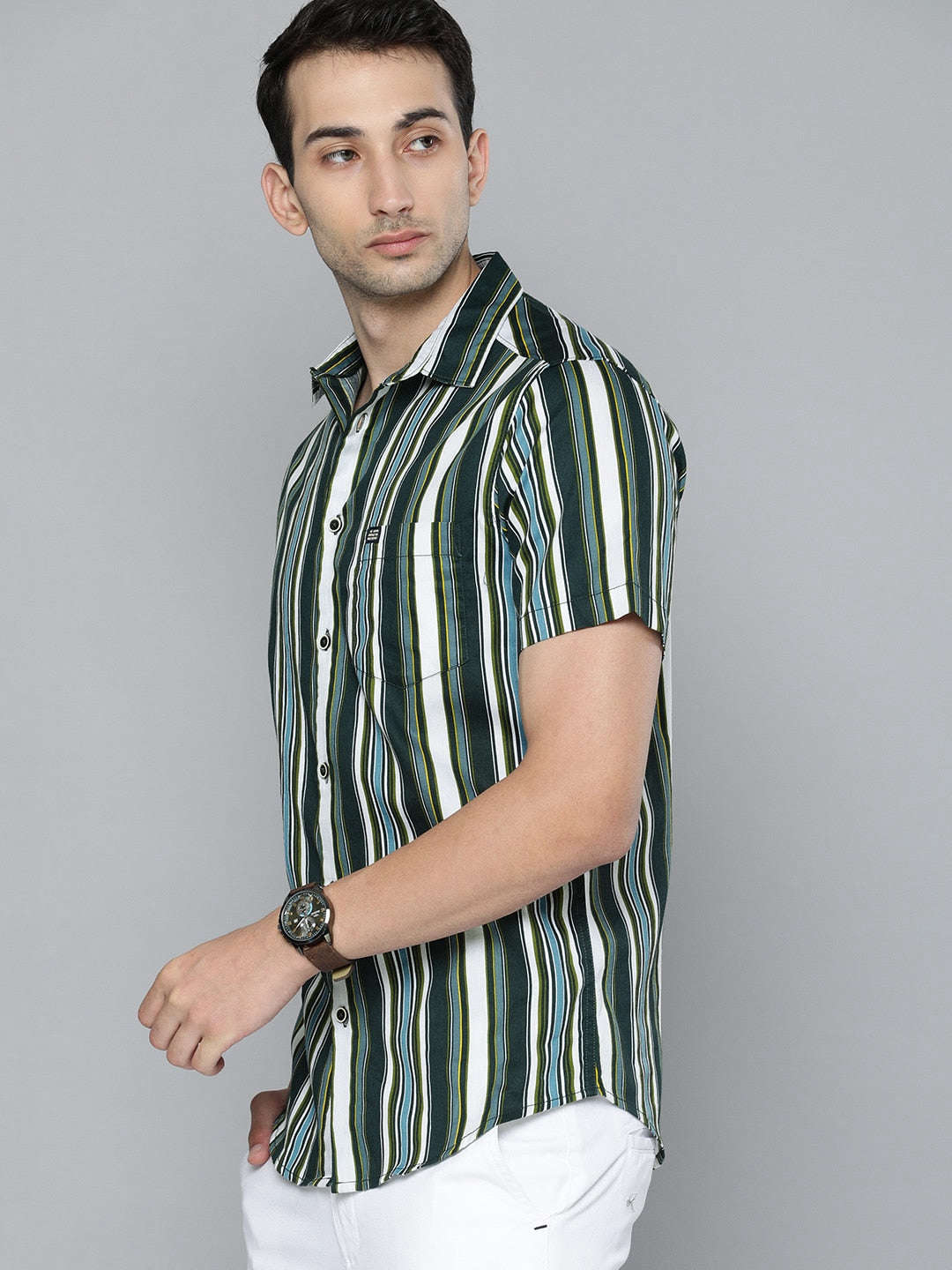 Shop Men Striped Shirt Online.