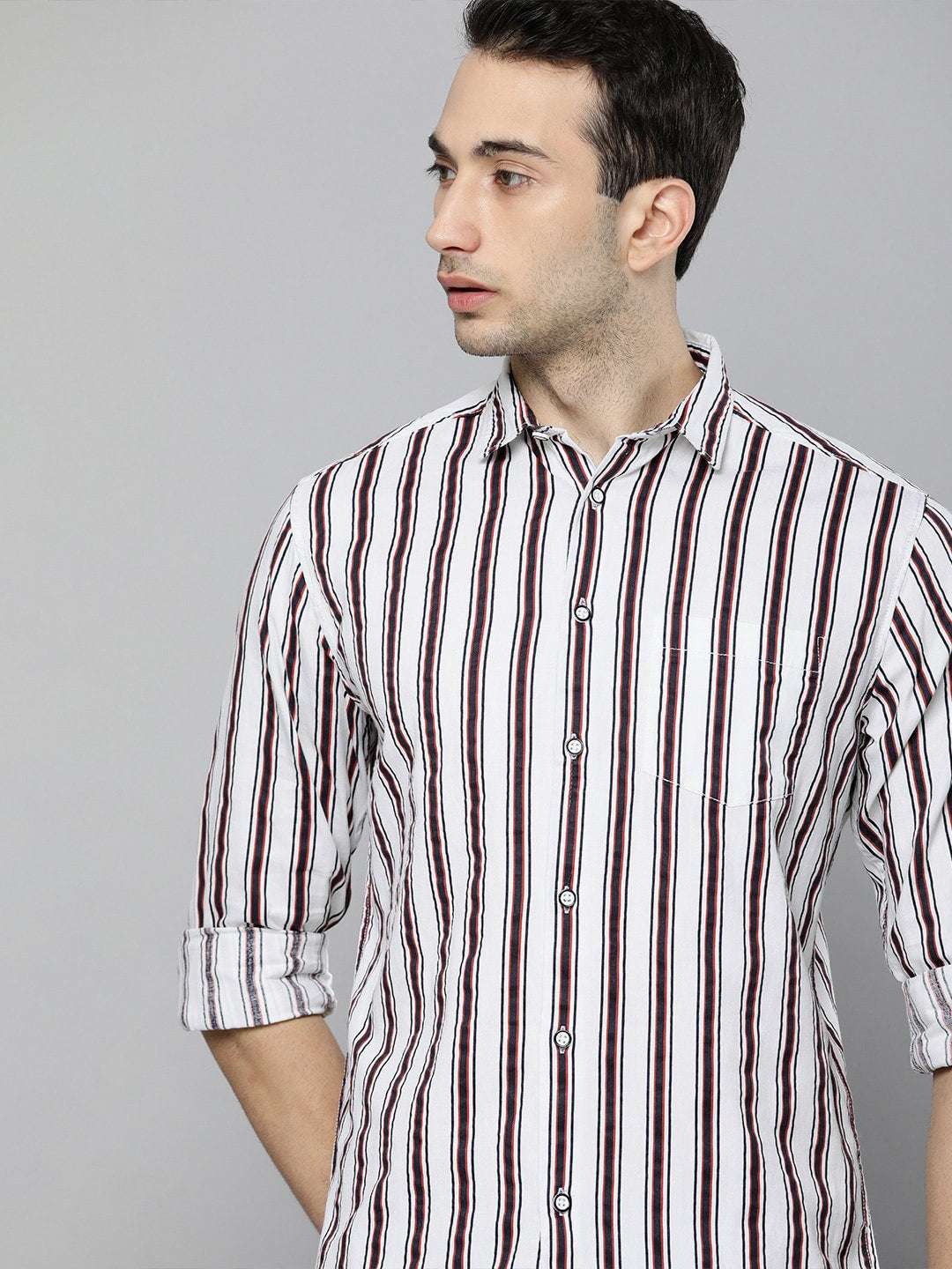 Shop Men Striped Shirt Online.