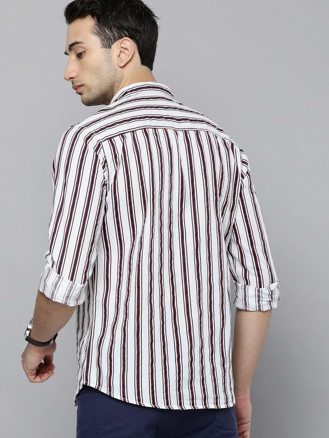 Shop Men Striped Shirt Online.