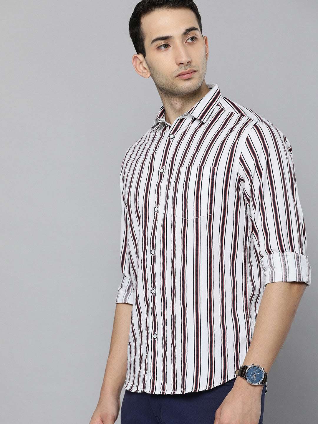 Shop Men Striped Shirt Online.